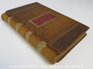 "National Institute For The Promotion of Science; 1840"; leather bound ledger. This is an important historical, scientific and cultural artifact.  Every page and piece of paper has been photographed. The National Institute was the initial repository for collections of artifacts brought to the U.S. by the United States Exploring Expedition of 1838, as well as various other objects accumulated by the government, such as items owned by early American politicians, patent models, and natural objects.  There is an entry on page 25 that records the transfer of a desk used by George Washington to the Institute, as Directed by the President of the United States, with a signature of Z. Taylor. 
The signature has not been authenticated, but it does appear to be in a hand other than the recording secretary. Such artifacts were the precursor to the Smithsonian Institution collection. (142 photos) {Description Altered: Feb. 18; 7:42pm ET; 2019}  