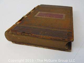 "National Institute For The Promotion of Science; 1840"; leather bound ledger. This is an important historical, scientific and cultural artifact.  Every page and piece of paper has been photographed. The National Institute was the initial repository for collections of artifacts brought to the U.S. by the United States Exploring Expedition of 1838, as well as various other objects accumulated by the government, such as items owned by early American politicians, patent models, and natural objects.  There is an entry on page 25 that records the transfer of a desk used by George Washington to the Institute, as Directed by the President of the United States, with a signature of Z. Taylor. 
The signature has not been authenticated, but it does appear to be in a hand other than the recording secretary. Such artifacts were the precursor to the Smithsonian Institution collection. (142 photos) {Description Altered: Feb. 18; 7:42pm ET; 2019}  