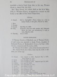 FAMILY RESEARCH - DO NOT BID  There is much history in the material in this auction, as the names Olcott, McAllister, Stetson, Semple, Barry all contributed in important ways to the building of the present.  Long before the days of ancestry.com, each generation preserved their place in history by recording and storing their stories.  We are presenting all bidders the hundreds of photos we have taken to capture that history. If you have an interest in this material, it appears at the end of the auction as Lot 501. BID THERE - NOT HERE....and yes, the family, my client, has poured over all of this.... (80 photos)