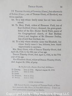 FAMILY RESEARCH - DO NOT BID  There is much history in the material in this auction, as the names Olcott, McAllister, Stetson, Semple, Barry all contributed in important ways to the building of the present.  Long before the days of ancestry.com, each generation preserved their place in history by recording and storing their stories.  We are presenting all bidders the hundreds of photos we have taken to capture that history. If you have an interest in this material, it appears at the end of the auction as Lot 501. BID THERE - NOT HERE....and yes, the family, my client, has poured over all of this.... (80 photos)