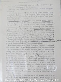 FAMILY RESEARCH - DO NOT BID  There is much history in the material in this auction, as the names Olcott, McAllister, Stetson, Semple, Barry all contributed in important ways to the building of the present.  Long before the days of ancestry.com, each generation preserved their place in history by recording and storing their stories.  We are presenting all bidders the hundreds of photos we have taken to capture that history. If you have an interest in this material, it appears at the end of the auction as Lot 501. BID THERE - NOT HERE....and yes, the family, my client, has poured over all of this.... (80 photos)