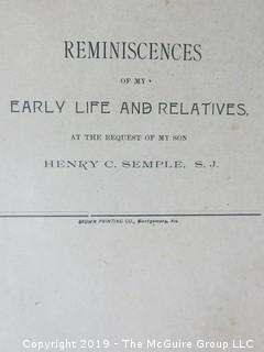 FAMILY RESEARCH - DO NOT BID  There is much history in the material in this auction, as the names Olcott, McAllister, Stetson, Semple, Barry all contributed in important ways to the building of the present.  Long before the days of ancestry.com, each generation preserved their place in history by recording and storing their stories.  We are presenting all bidders the hundreds of photos we have taken to capture that history. If you have an interest in this material, it appears at the end of the auction as Lot 501. BID THERE - NOT HERE....and yes, the family, my client, has poured over all of this.... (80 photos)