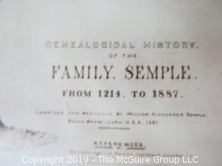 FAMILY RESEARCH - DO NOT BID  There is much history in the material in this auction, as the names Olcott, McAllister, Stetson, Semple, Barry all contributed in important ways to the building of the present.  Long before the days of ancestry.com, each generation preserved their place in history by recording and storing their stories.  We are presenting all bidders the hundreds of photos we have taken to capture that history. If you have an interest in this material, it appears at the end of the auction as Lot 501. BID THERE - NOT HERE....and yes, the family, my client, has poured over all of this.... (80 photos)