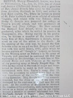 FAMILY RESEARCH - DO NOT BID  There is much history in the material in this auction, as the names Olcott, McAllister, Stetson, Semple, Barry all contributed in important ways to the building of the present.  Long before the days of ancestry.com, each generation preserved their place in history by recording and storing their stories.  We are presenting all bidders the hundreds of photos we have taken to capture that history. If you have an interest in this material, it appears at the end of the auction as Lot 501. BID THERE - NOT HERE....and yes, the family, my client, has poured over all of this.... (80 photos)