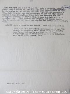 FAMILY RESEARCH - DO NOT BID  There is much history in the material in this auction, as the names Olcott, McAllister, Stetson, Semple, Barry all contributed in important ways to the building of the present.  Long before the days of ancestry.com, each generation preserved their place in history by recording and storing their stories.  We are presenting all bidders the hundreds of photos we have taken to capture that history. If you have an interest in this material, it appears at the end of the auction as Lot 501. BID THERE - NOT HERE....and yes, the family, my client, has poured over all of this.... (80 photos)