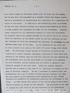 FAMILY RESEARCH - DO NOT BID  There is much history in the material in this auction, as the names Olcott, McAllister, Stetson, Semple, Barry all contributed in important ways to the building of the present.  Long before the days of ancestry.com, each generation preserved their place in history by recording and storing their stories.  We are presenting all bidders the hundreds of photos we have taken to capture that history. If you have an interest in this material, it appears at the end of the auction as Lot 501. BID THERE - NOT HERE....and yes, the family, my client, has poured over all of this.... (80 photos)
