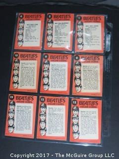 1964 Topps Beatles Black and White and Color Series Trading Cards 