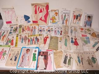 Collection of sewing patterns 