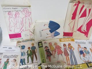 Collection of sewing patterns 