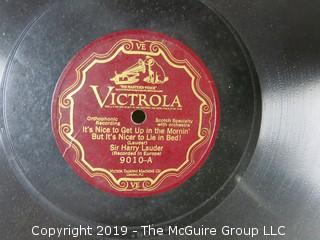 Collection of early vinyl record albums