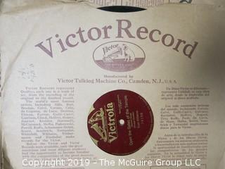 Collection of early vinyl record albums