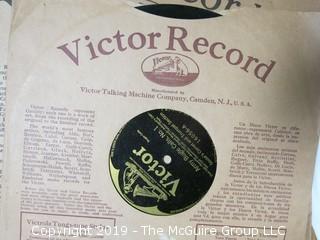 Collection of early vinyl record albums