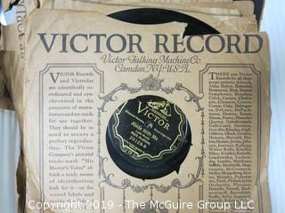 Collection of early vinyl record albums