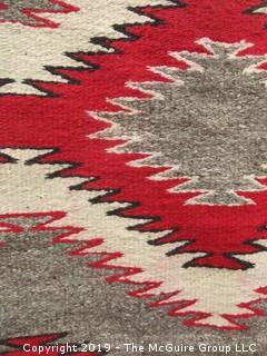 Navajo double saddle blanket; 44 x 68"