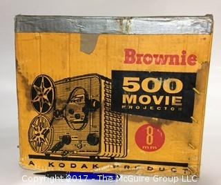 Brownie 500 Movie Projector; Model A; 8mm; with original box 