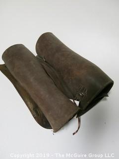 Pair of Leather Gaiters