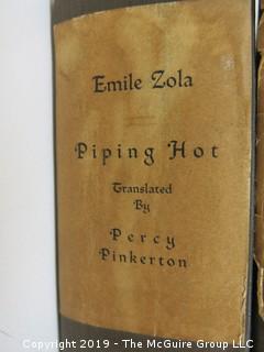 (6) Six volumes by Emile Zola; translated into English