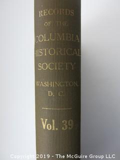 (25) Volumes of "Records of the Columbia Historical Society", Washington DC