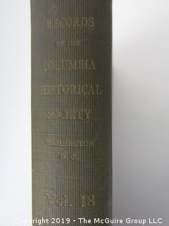 (25) Volumes of "Records of the Columbia Historical Society", Washington DC