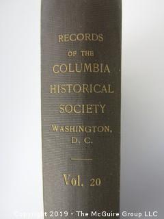 (25) Volumes of "Records of the Columbia Historical Society", Washington DC