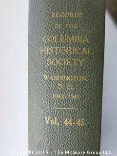 (25) Volumes of "Records of the Columbia Historical Society", Washington DC