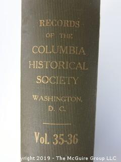 (25) Volumes of "Records of the Columbia Historical Society", Washington DC