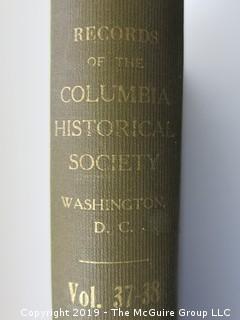 (25) Volumes of "Records of the Columbia Historical Society", Washington DC