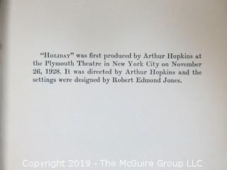 (8) Books of Plays Written by Philip Barry; best known for "The Philadelphia Story", adapted to the silver screen starring Katharine Hepburn, Cary Grant and Jimmy Stewart; all inscribed to his parents.  (52 photos) {Description altered Feb 21 @ 12:05pm ET} 