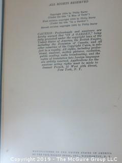 (8) Books of Plays Written by Philip Barry; best known for "The Philadelphia Story", adapted to the silver screen starring Katharine Hepburn, Cary Grant and Jimmy Stewart; all inscribed to his parents.  (52 photos) {Description altered Feb 21 @ 12:05pm ET} 