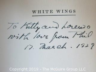 (8) Books of Plays Written by Philip Barry; best known for "The Philadelphia Story", adapted to the silver screen starring Katharine Hepburn, Cary Grant and Jimmy Stewart; all inscribed to his parents.  (52 photos) {Description altered Feb 21 @ 12:05pm ET} 