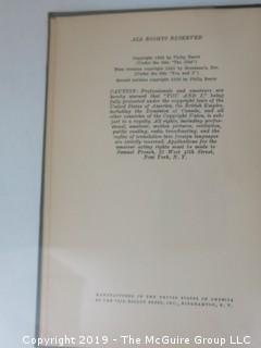 (8) Books of Plays Written by Philip Barry; best known for "The Philadelphia Story", adapted to the silver screen starring Katharine Hepburn, Cary Grant and Jimmy Stewart; all inscribed to his parents.  (52 photos) {Description altered Feb 21 @ 12:05pm ET} 