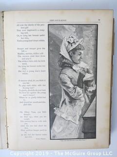 Book Title: "The Kingdom of Home: Homely Poems for Home Lovers" by Arthur Gilman; includes more than 100 engravings; pub by D. Lothrop and Co.; 1881