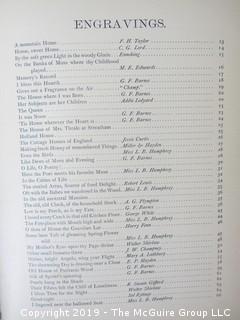 Book Title: "The Kingdom of Home: Homely Poems for Home Lovers" by Arthur Gilman; includes more than 100 engravings; pub by D. Lothrop and Co.; 1881