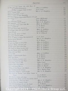 Book Title: "The Kingdom of Home: Homely Poems for Home Lovers" by Arthur Gilman; includes more than 100 engravings; pub by D. Lothrop and Co.; 1881