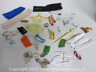 1962 Barbie and Ken doll case; dolls and full contents; by Mattel. {This Lot was updated on May 27th, with nearly 100 photos of all the contents}