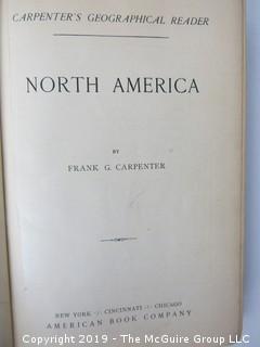 Book Title: "Carpenter's Geographical Reader (North America)" by Frank G. Carpenter; pub by American Book Co.; 1898