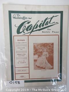 1902 "Capital"; Washington's Society Magazine