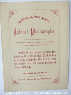 32 degree Freemasons photo cabinet cards from 1872 collection (noted)