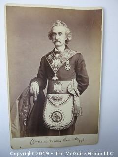 32 degree Freemasons photo cabinet cards from 1872 collection (noted)