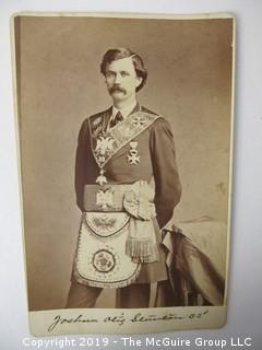 32 degree Freemasons photo cabinet cards from 1872 collection (noted)