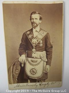 32 degree Freemasons photo cabinet cards from 1872 collection (noted)