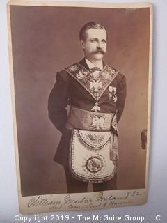 32 degree Freemasons photo cabinet cards from 1872 collection (noted)