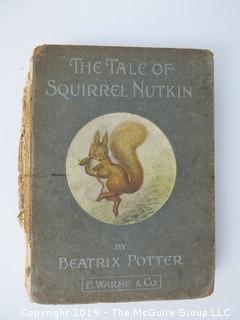 Book Title: "The Tale of Squirrel Nutkin" by Beatrix Potter; pub by F. Warner and Co.; Schlueter Printing Co. 