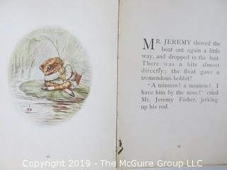 Book Title: "The Tale of Squirrel Nutkin" by Beatrix Potter; pub by F. Warner and Co.; Schlueter Printing Co. 