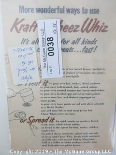 c 1950; Kraft's Cheez Whiz