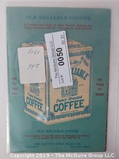 1911; Old Reliable Coffee