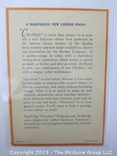 c 1925; Chateau Cheese Co. Ltd. 