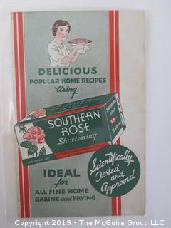 c 1930's; Southern Rose Shortening