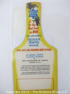 1950; Mogen David Wine