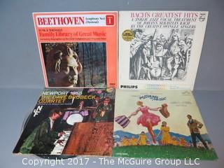 Collection of vintage vinyl records albums - approximately 20